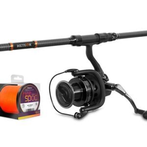 Delphin spodový set spodcarp prút 3,6 m 5 lb + navijak corzar 3t + šnúra 0,14 mm