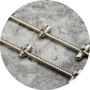 One more cast hrazdy elbowz high-grade 316 stainless steel 3 rod std 11,5" & 9,5" 2 ks