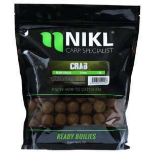 Boilies NIKL Ready Crab priemer 18 mm, 1 kg