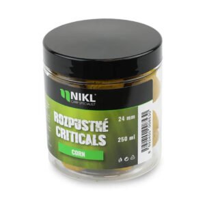 Rozpustné boilie NIKL Criticals, Corn, 250 ml priemer 14 mm