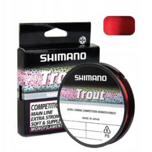 SHIMANO Trout Competition Mono Red, 150 m priemer 0,14 mm, nosnosť 1,70 kg