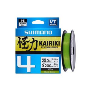 SHIMANO Line Kairiki 8 Mantis Green, 150 m priemer 0,16 mm, nosnosť 10,30 kg