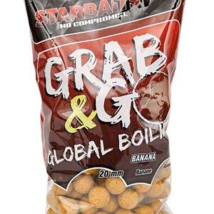 Starbaits boilies Grab & Go Global 1kg 20mm banán cream