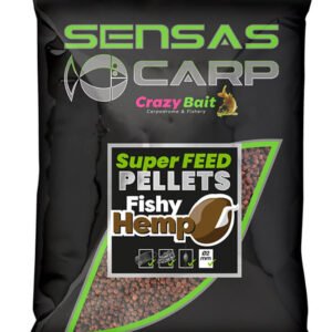 SENSAS Super Feed Pellets Fishy Hemp, 650 g priemer 2 mm