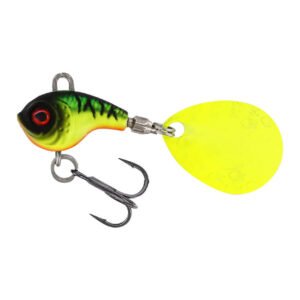 WESTIN Dropbite Tungsten Spin Tail Jig, Firetiger