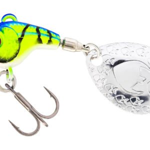 WESTIN Dropbite Tungsten Spin Tail Jig, Chartreuse Blue Craw