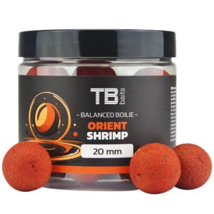 Vyvážené boilie TB Baits Balanced Orient Shrimp + atraktor priemer 24 mm