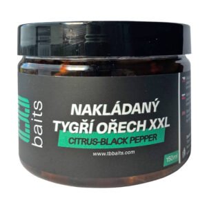 Nakladaný tigrí orech TB Baits XXL, Citrus & Black Pepper, 150 ml