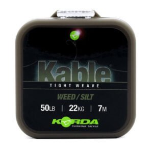 Olovená šnúra KORDA Kable Tight Weave 7 m, Weed