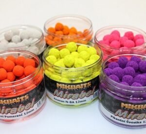 MIKBAITS Mirabel Fluo boilies 150ml 12mm Pampeliška