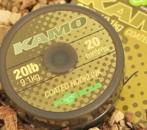 Korda šnúra Kamo Coated Hooklink 20m 20lb