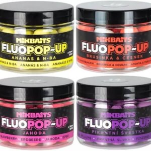 MIKBAITS Fluo Pop Up 14 mm, 150 ml Broskyňa + Korenie, priemer 14 mm
