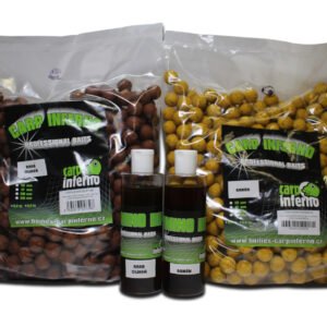 SET- boilie CARP INFERNO Light Line + booster Príchuť Banán
