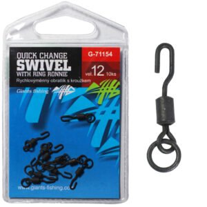 Rýchlovýmenný obratlík GIANTS FISHING Quick Change Swivel s očkom