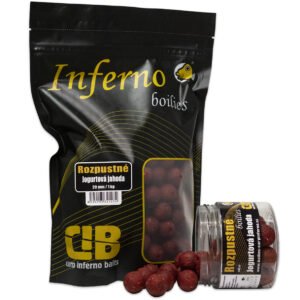 Rozpustné boilie CARP INFERNO Nutra Line Jogurtová jahoda balenie 1 kg