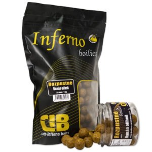 Rozpustné boilie CARP INFERNO Nutra Line Banán/ Oliheň balenie 1 kg