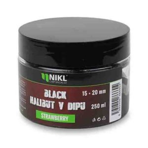 Karel Nikl Dipované Pelety Black Halibut 250g 15+20mm Jahoda