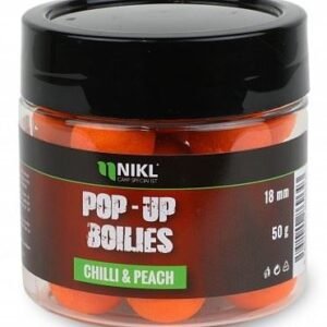Plávajúce boilie NIKL Chilli & Peach, 50 g Priemer 18 mm