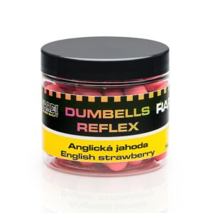 Dumbel MIVARDI Rapid Dumbells Reflex Anglická jahoda, 18 mm, 70 g