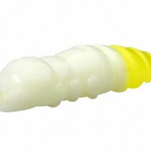 Dipovaná umelá nástraha FishUp Pupa 3 cm, 10 ks, White / Hot Chartreuse