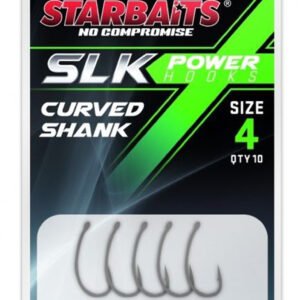 Starbaits Power Hook PTFE Coated Curved Shank Bez Protihrotu veľ.4 10ks