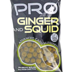 STARBAITS Pro Ginger Squid (zázvor a kalmár) priemer 14 mm, balenie 2,5 kg
