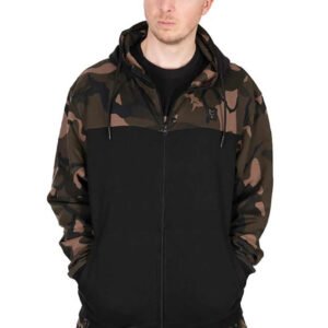 Mikina FOX LW Black Camo Split Zip Hoody veľ. L
