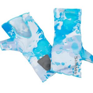 Rukavice SIMMS Sflex No-Finger SunGlove Cloud Camo Blue