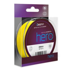 Delphin šnúra HERO 8 fluo žltá 300m 0,18mm 10,5kg