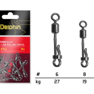 Rýchloobratlík DELPHIN Method QuiX s poistkou veľ. 6, nosnosť 27 kg