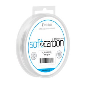 DELPHIN Soft FLR Carbon 100% Fluorokarbón transp priemer 0,128 mm, nosnosť 1,38 kg, balenie 50 m