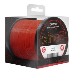DELPHIN Bingo Matt, tmavo červený priemer 0,25 mm, nosnosť 5,40 kg, balenie 300 m
