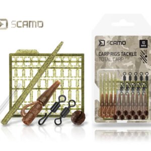 Set montáž DELPHIN TheEnd sCamo Total Carp, 10 ks