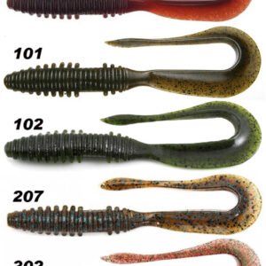 KEITECH Mad Wag 2,5 inch/ 6,35cm, bal. 12ks 207 - Green Pumpkin PP. Blue