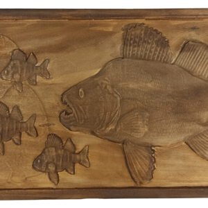 Drevený obraz "Ostrieže", A02 24x26 cm